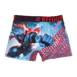 Boxer Noir/Rouge/Bleu à Imprimés Homme Freegun POW vue 2