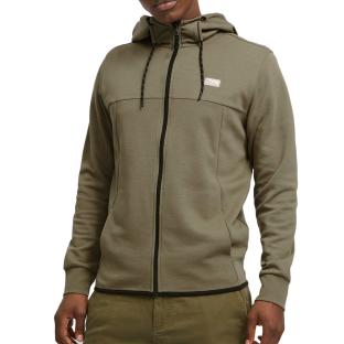 Sweat Zippé Kaki Homme Jack & Jones Coair pas cher