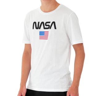 T-shirt Blanc Homme Nasa 40T pas cher