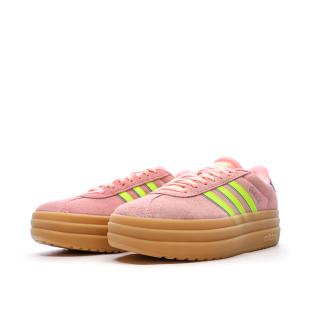 Baskets Roses Femme Adidas Vl Court Bold IH8089 vue 6