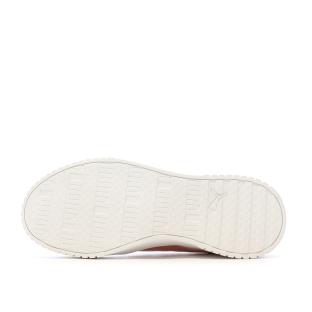 Baskets Blanches/Roses Femme Puma Carina 395017 vue 5