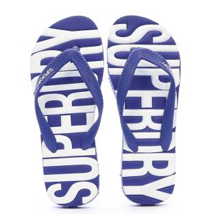 Tongs Bleu/Blanche Homme Superdry Vintage Vegan vue 3