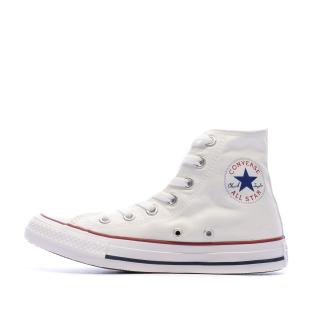 Baskets blanches mixte Converse All Star High pas cher