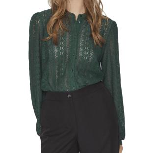 Blouse Verte Femme Vila Chikka pas cher