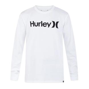 T-shirt Manches Longues Blanc Homme Hurley One And Only pas cher