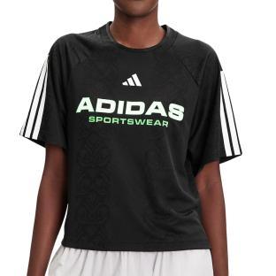 Adidas Tiro Q3 Women’s Black T-shirt Photo of the Espace des Marques %store% store - view of %key%