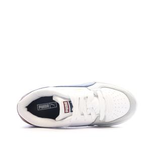 Baskets Blanches/Bleu Garçon Puma Block vue 4
