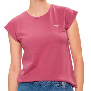 T-shirt Rose Fuchsia Femme Pepe jeans Lory pas cher