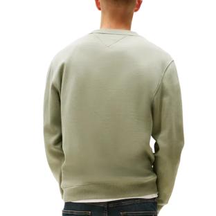 Sweat Vert Homme Tommy Hilfiger Reg Flag Crew vue 2