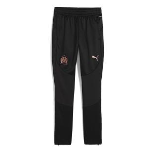 OM Pantalon Training Noir Junior Puma 2024/2025 vue 0