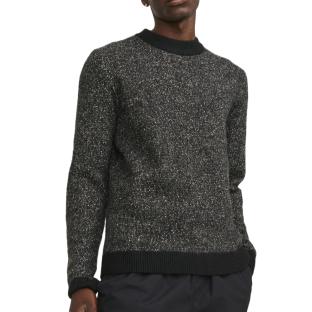 Pull Noir Chiné Homme Jack & Jones Space pas cher