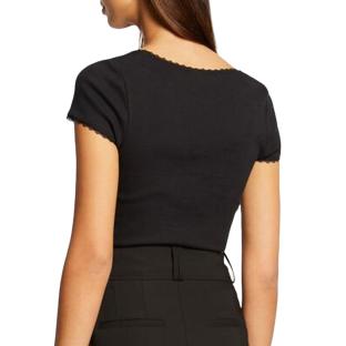 T-Shirt Noir Femme Morgan DLUBI vue 2