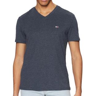 T-Shirt Marine Homme Tommy Hilfiger Jaspe M12 pas cher