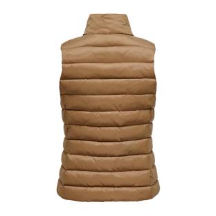 Doudoune Sans Manches Marron/Beige Femme Only Talire vue 2