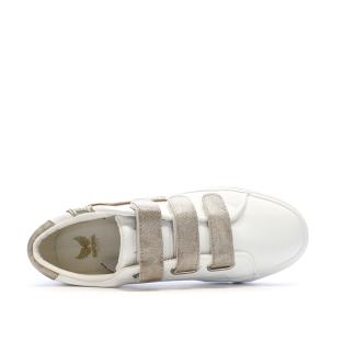 Baskets Blanche/Doré Plateforme Femme Kaporal Clovia vue 0