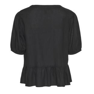 Blouse Noir Femme Pieces Pia 2/4 vue 2