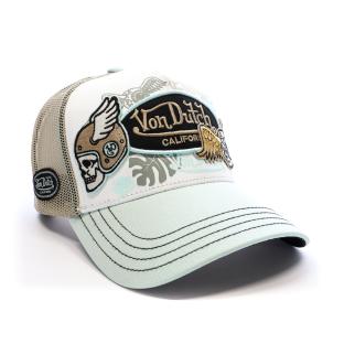 Casquette Turquoise/Noir/Beige Homme Von Dutch PATCHES vue 0