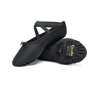 Chaussons de Danse Noir Fille Sansha Elast pas cher
