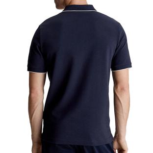 Polo Marine Homme Calvin Klein Jeans Pique Tippin vue 2