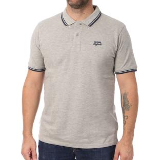 Polo Gris Homme Lee Cooper Opan pas cher