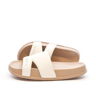 Claquettes Beiges New Balance Linen pas cher