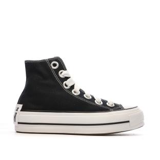 Baskets Noires Femme Converse All Star Lift Platform Sketch vue 2