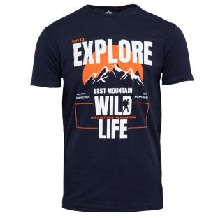 T-shirt Marine Homme Best Mountain 2008 pas cher