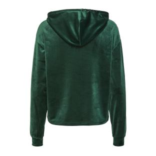 Sweat à Capuche Velours Noir Femme Pieces Pcilli vue 2