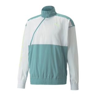 Coupe-Vent 1/2 Zip Bleu/Blanc Homme Puma Train Logo pas cher