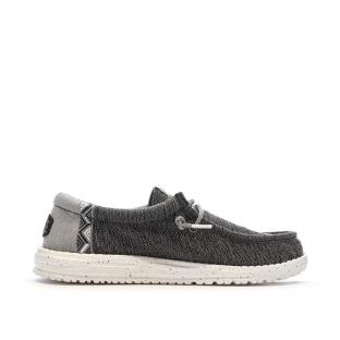 Chaussures Grises chiné Homme Hey Dude Wally Sport Mesh vue 2