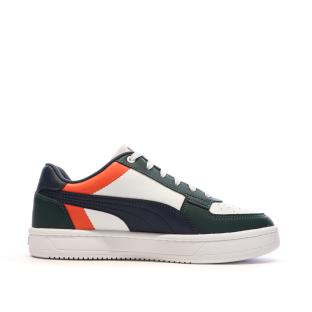 Baskets Blanches/Noires/Vertes Garçon Puma Caven 2.0 vue 2