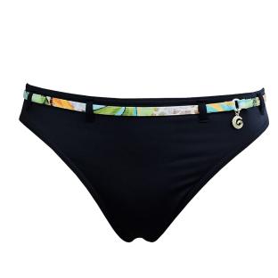 Braguita de bikini negra para mujer «Grain de Sable» con colgante ver 0