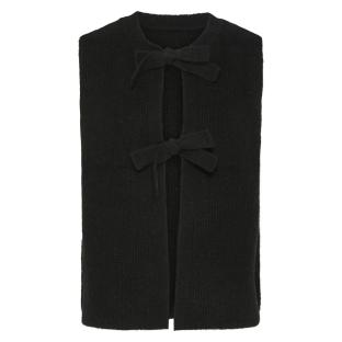 Gilet Noir Femme Pieces Silly vue 0