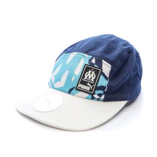 Casquettes Blanc/Bleu Homme Puma Om 5 Panel Cap pas cher