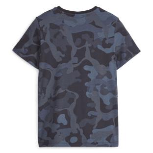 T-shirt Bleu Garçon Puma Camo vue 2