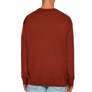 Sweat Rouge Homme Calvin Klein Jeans Eu Ls Cotton Relaxed vue 0