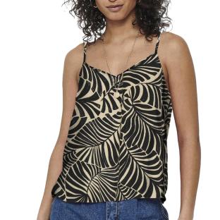 Débardeur Beige/Noir à Motifs Femme Only Nova Life Paris pas cher