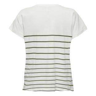 Camiseta Only Emily, Blanco/Verde, Mujer ver 0