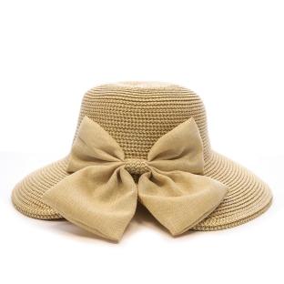 Chapeau de Paille Beige Femme Via Lorenzo Bohème vue 0