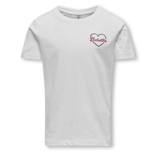 T-Shirt Blanc Fille Kids ONLY Kogbeate vue 0
