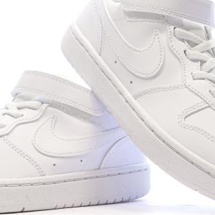 Baskets Blanches Garçon Nike Court Borough Low Recraf PS DV5457 vue 0