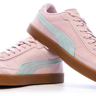 Baskets Rose/Turquoise Femme Puma Club Ii Era Suede vue 7