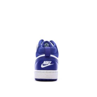 Baskets Blanches/Bleu Femme Nike Court Borough Mid 2 vue 0