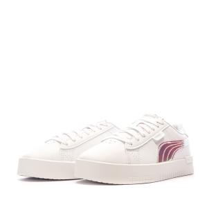 Baskets Blanc/Rose Fille/Femme Puma Jada Holo vue 6