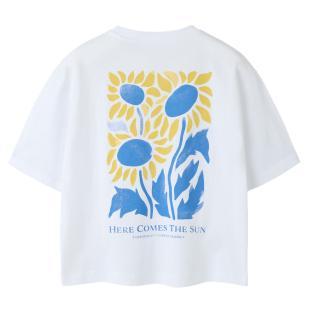 Camiseta blanca/amarilla para niña Name it Rlx ver 0