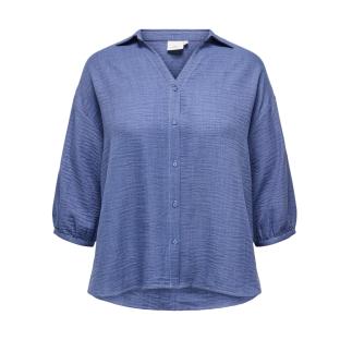Chemise Bleu Femme Only Carmakoma Katie vue 3