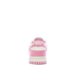 Baskets Rose/Ecru Femme Nike Dunk Low vue 3