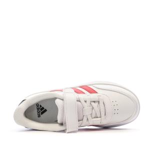 Baskets Blanc/Rouge Garçon Adidas Breaknet 2.0 vue 4