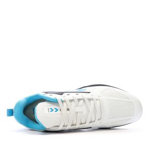 Chaussures de sport en salle Blanches/Noir/Bleu Homme Hummel Speed Court vue 4