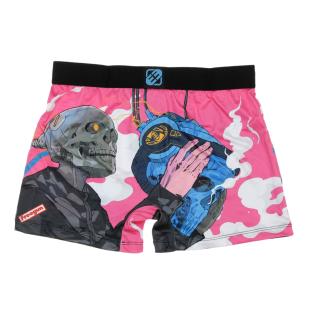 Boxer Noir/Bleu à Imprimés Garçon Freegun Vib vue 2